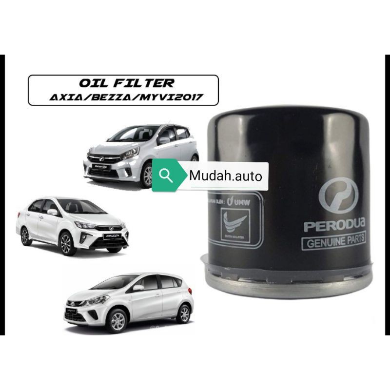 PERODUA OIL FILTER BEZZA AXIA MYVI 2018+ ARUZ TOYOTA AVANZA DUAL VVTi