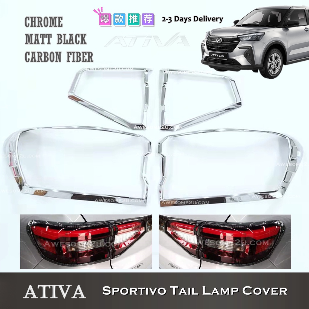 Awesome2u Perodua Ativa Sportivo Rear Tail Lamp Cover Accessories ...