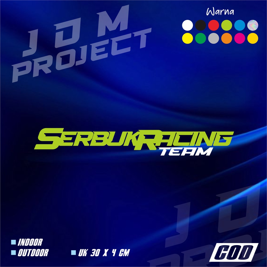 Original Racing Team Powder Sticker SRT JDM Sticker | Shopee Malaysia