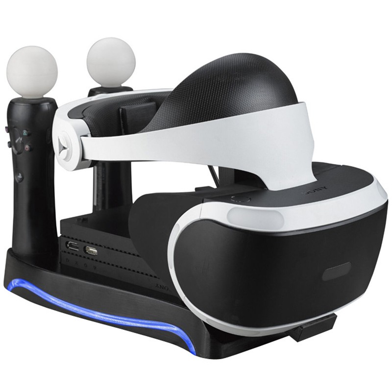 PS5 PS4 II VR PSVR2 Quad Multi-function Handle Charger Stand VR Gamepad ...