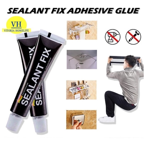SEALANT FIX Adhesive Sealing Glue Silane Polymer Metal Free Nail Super