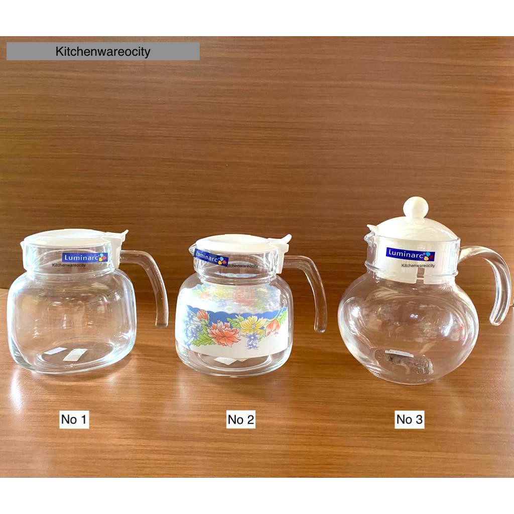 Luminarc Glass Tea Pot / Glass Jug / Tea Pot / Luminarc Gelas Jug