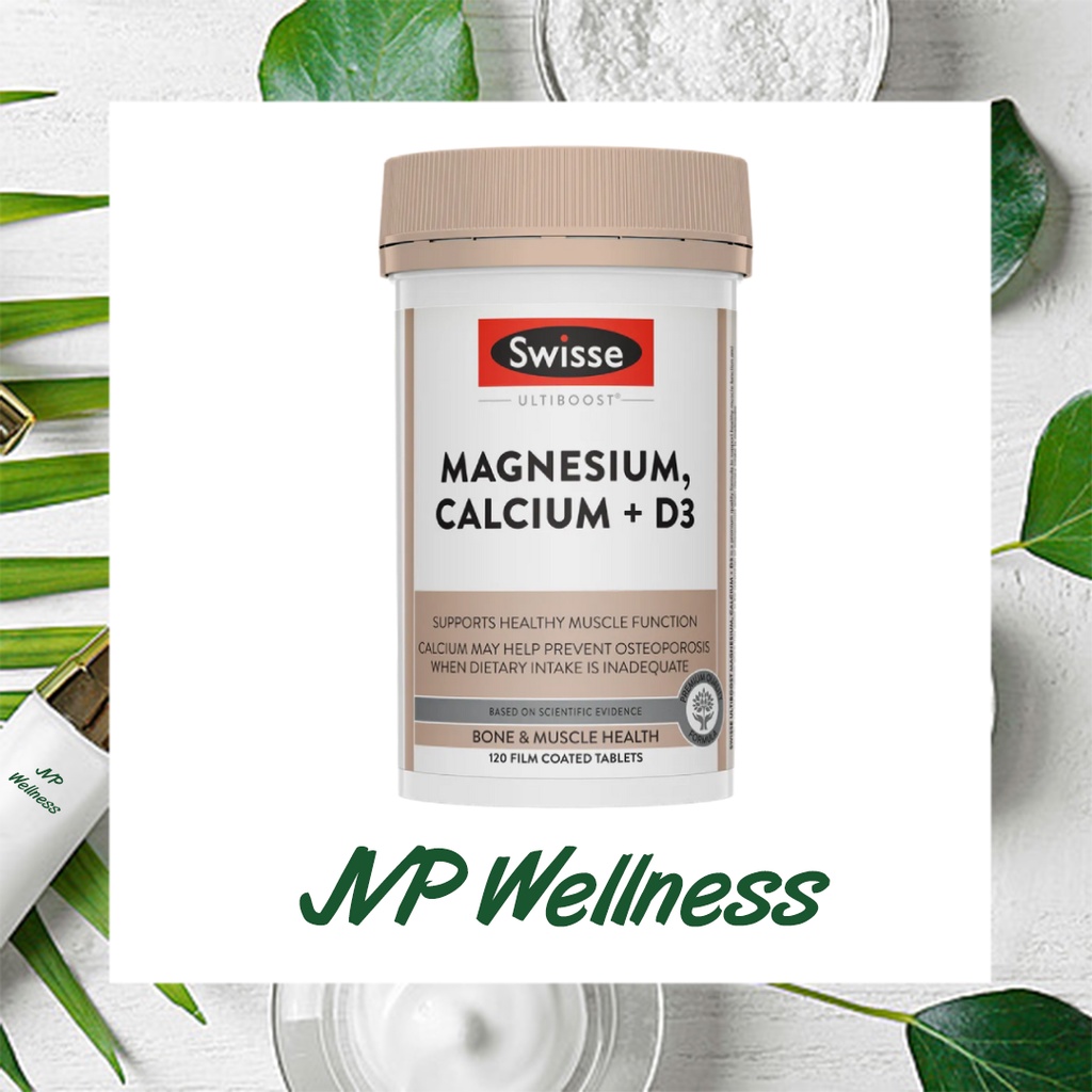 Swisse Ultiboost Magnesium, Calcium + Vitamin D3 120 tablets Shopee Malaysia