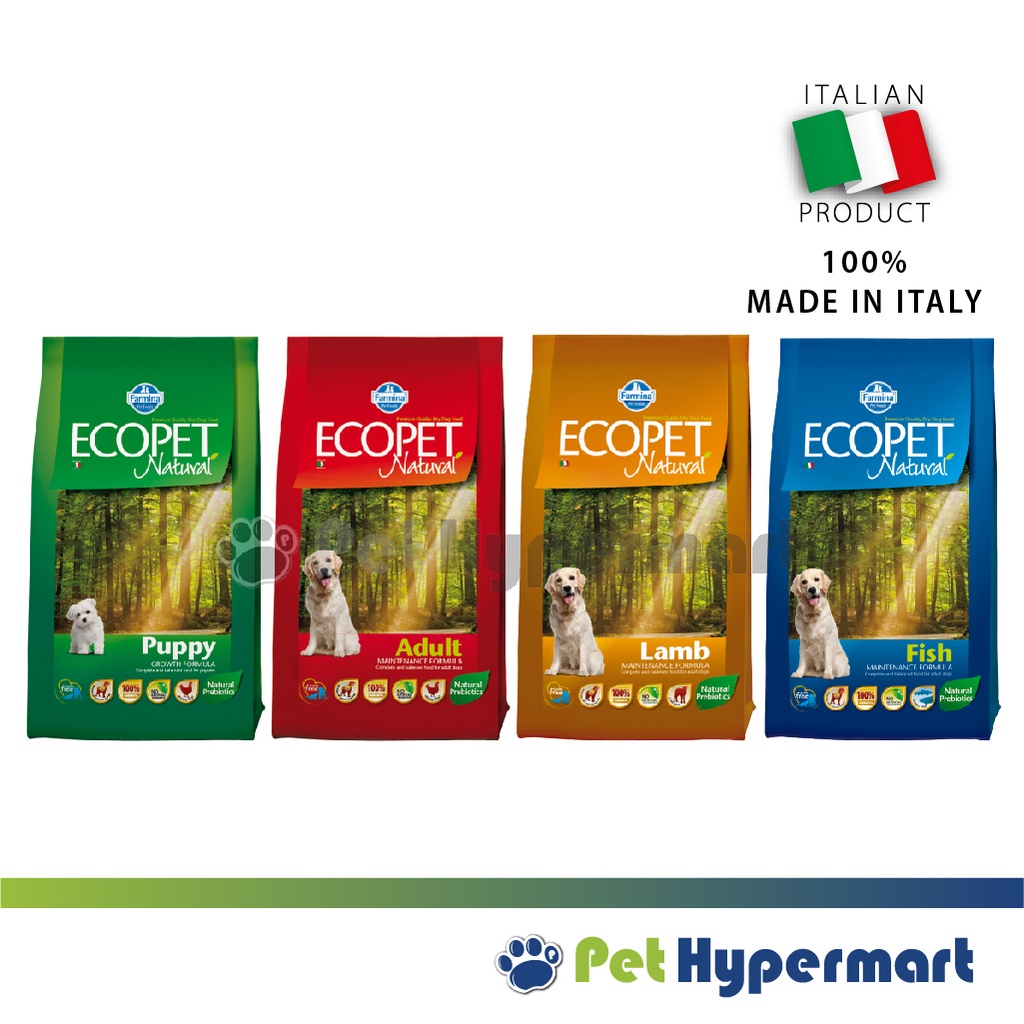 Farmina E.Natural Ecopet Dry Dog Formula 2.5kg 12kg (Made in Italy