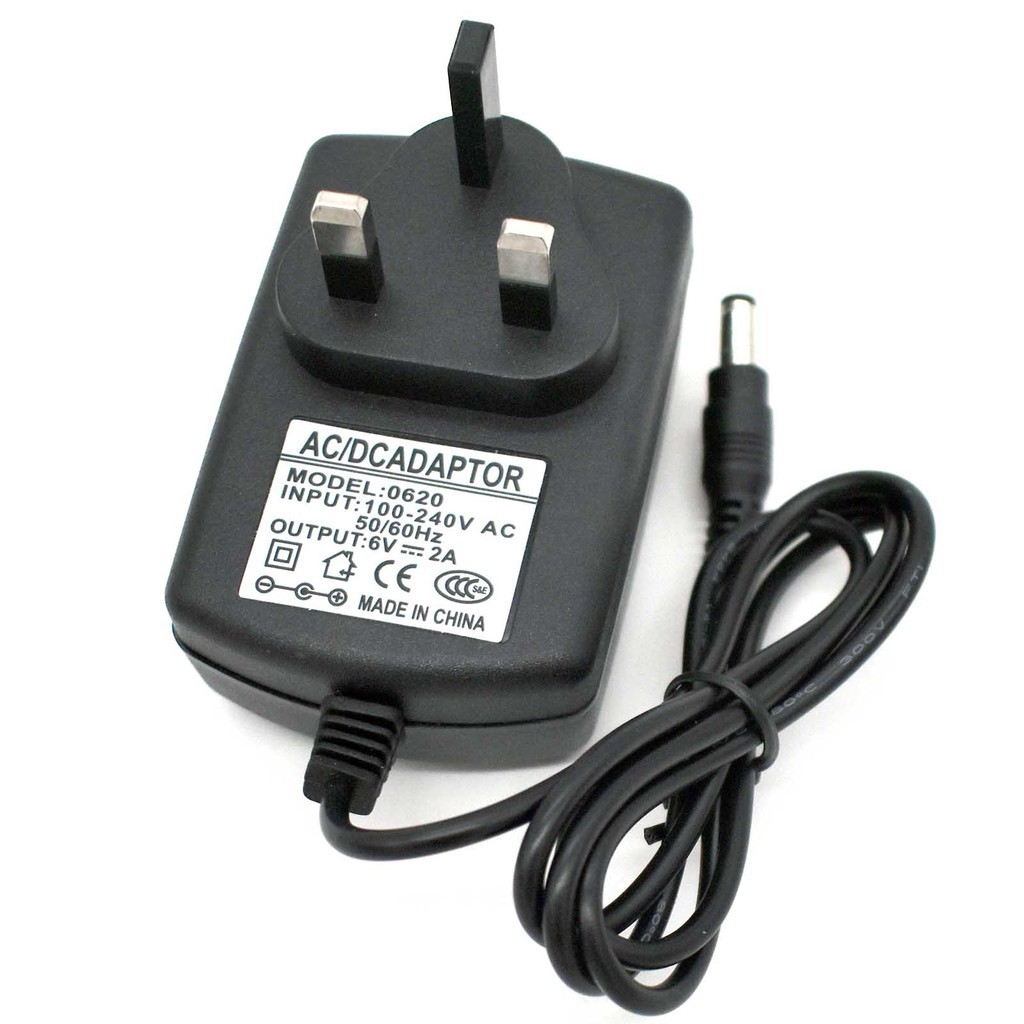 Power Adapter DC 6V 2A 1.5A 2A 5.5mm 3pin Wall | Shopee Malaysia