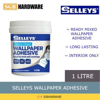 Selleys  Ready Mix Wallpaper Adhesive / Glue 1 Litre