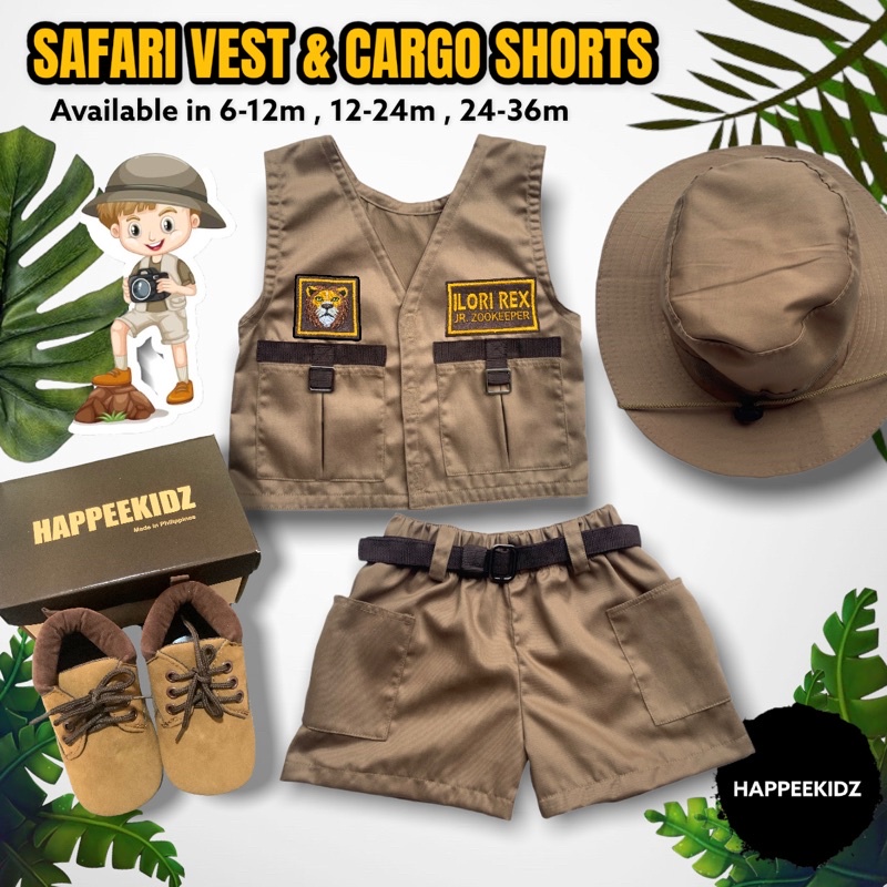 ZOOKEEPER & SAFARI DINO COSTUME (VEST CARGO SHORTS) Shopee Malaysia