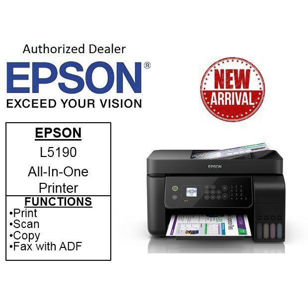 Epson L5190 Wi Fi All In One Ink Tank Printer With Adf Shopee Malaysia 1653