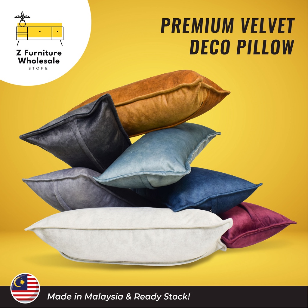 Premium Velvet Rectangle Pillow / Pillow with Filling Available / Cover