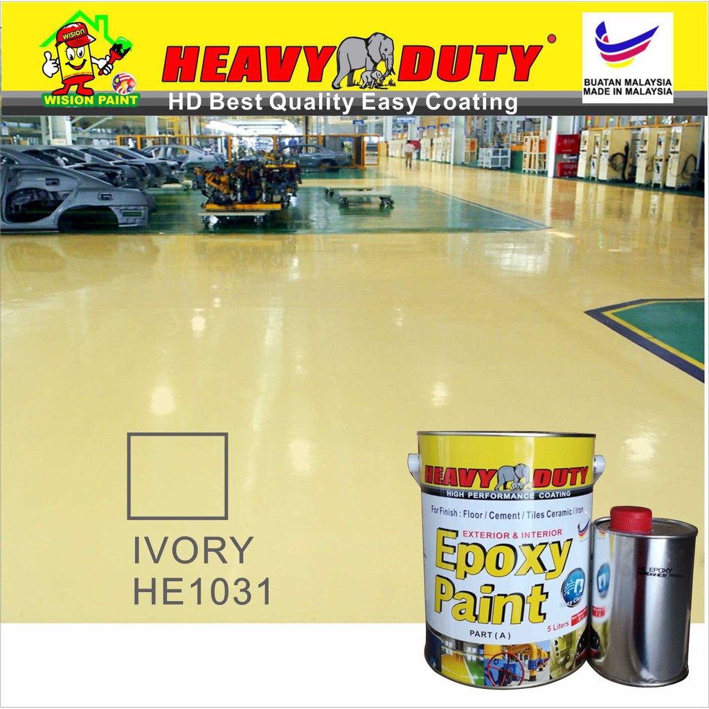 Curated visual reference: Visual Reference: Ivory He1031 Epoxy Paint Heavy Duty Coating Brand Floor Coating