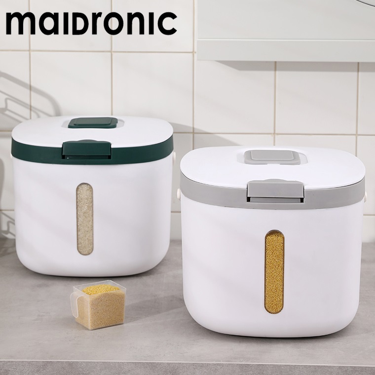 Aicook X Maidronic10kg Japanese Style Rice Container Rice Bucket with ...