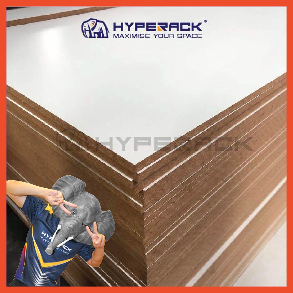 HYPERACK ™️ [High Quality] Laminated HDF High Density Fibreboard Thickness 8mm Shopee Malaysia