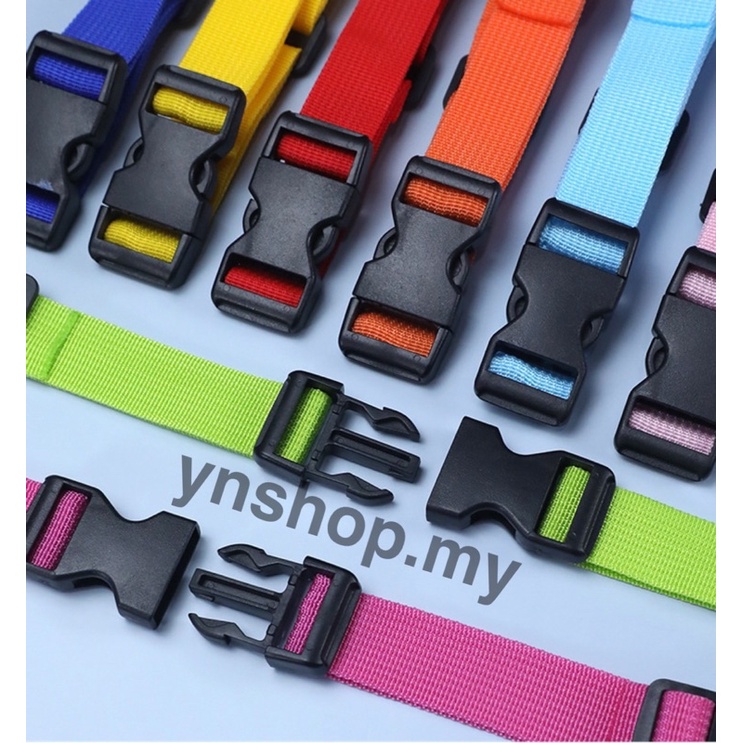 Black Bag Strap Adjustable Black Plastic Side Release Clips