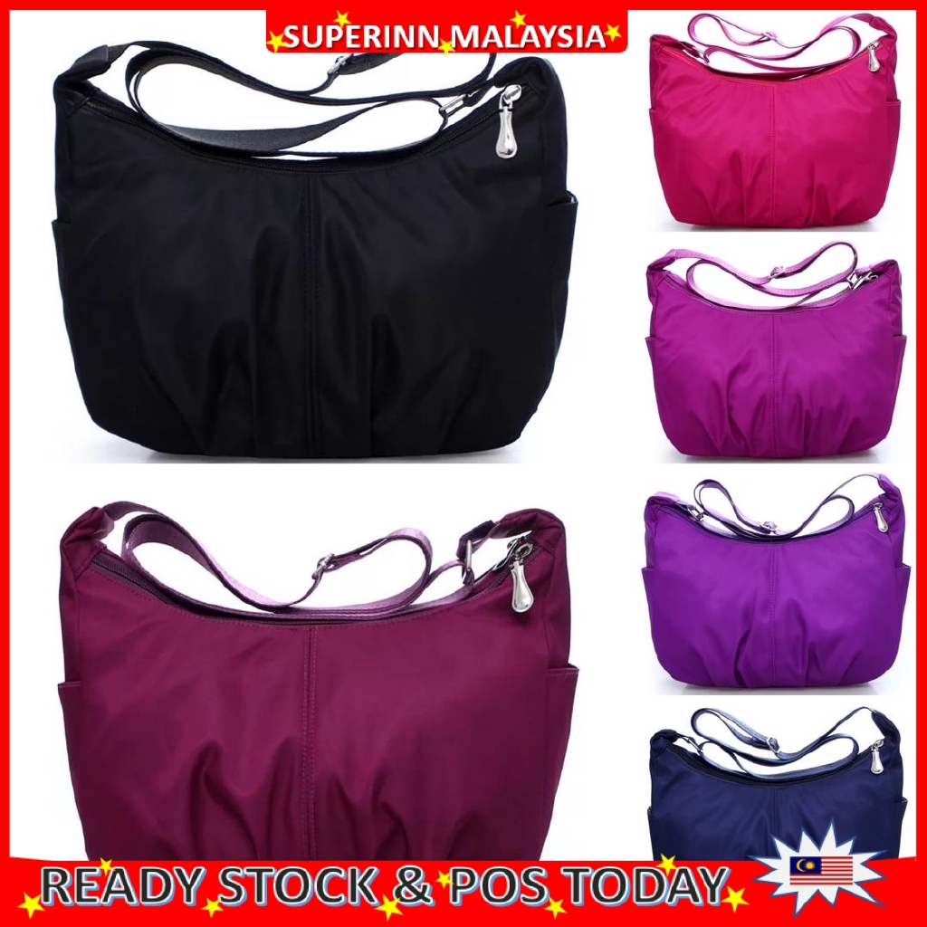 ⛳READY STOCK SUPERINN⛳ TS Waterproof Nylon Shoulder Sling Bag Tote ...