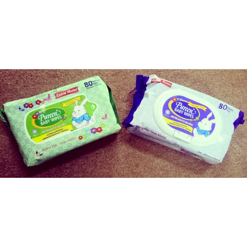 Pureen baby wipes 80 sheets (1pack) | Shopee Malaysia