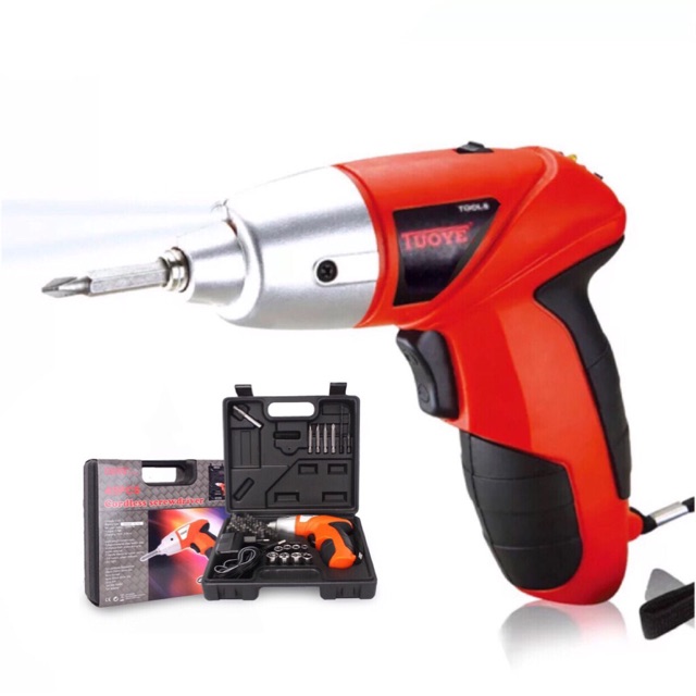 Panaletrik Cordless Electric Rechargeable Screwdriver Drill Tool Set 45 Pcs Shopee Malaysia