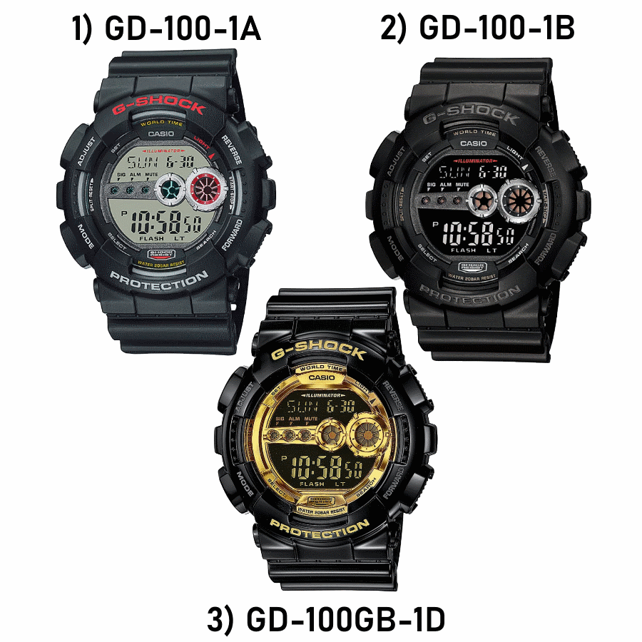 G shock gd 100 black gold best sale