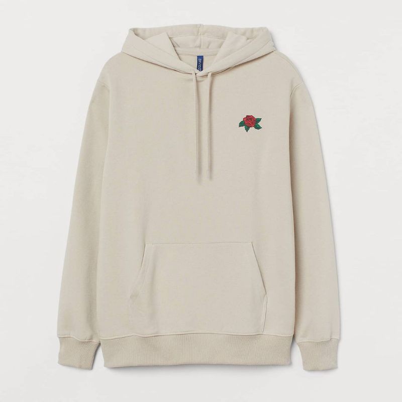 H M Hoodie Rose Beige Shopee Malaysia