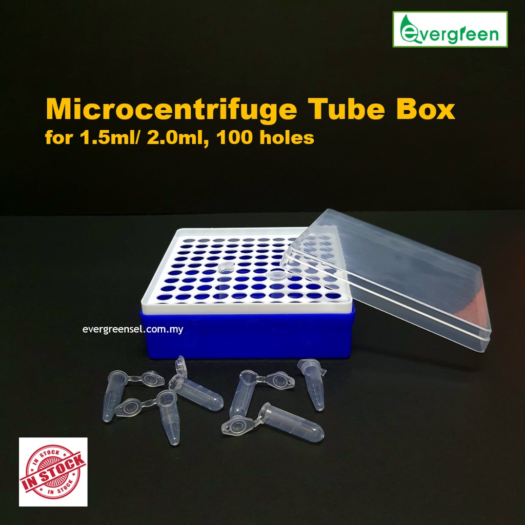 ( LOCAL READY STOCK ) Microcentrifuge Tube Storage Box for 0.5/1.5ml/ 2 ...