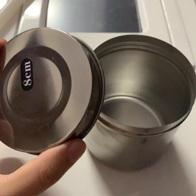 Stainless steel box for storing cotton in TMV Spa 8cm | Shopee Malaysia