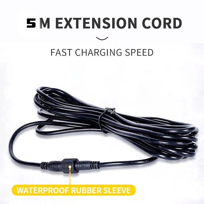 Outdoor Extension Cord 32.8FT For String Lights - 2-Pin Waterproof Cable For Holiday Decorations & Solar Panels Inflatable Decoration Cord