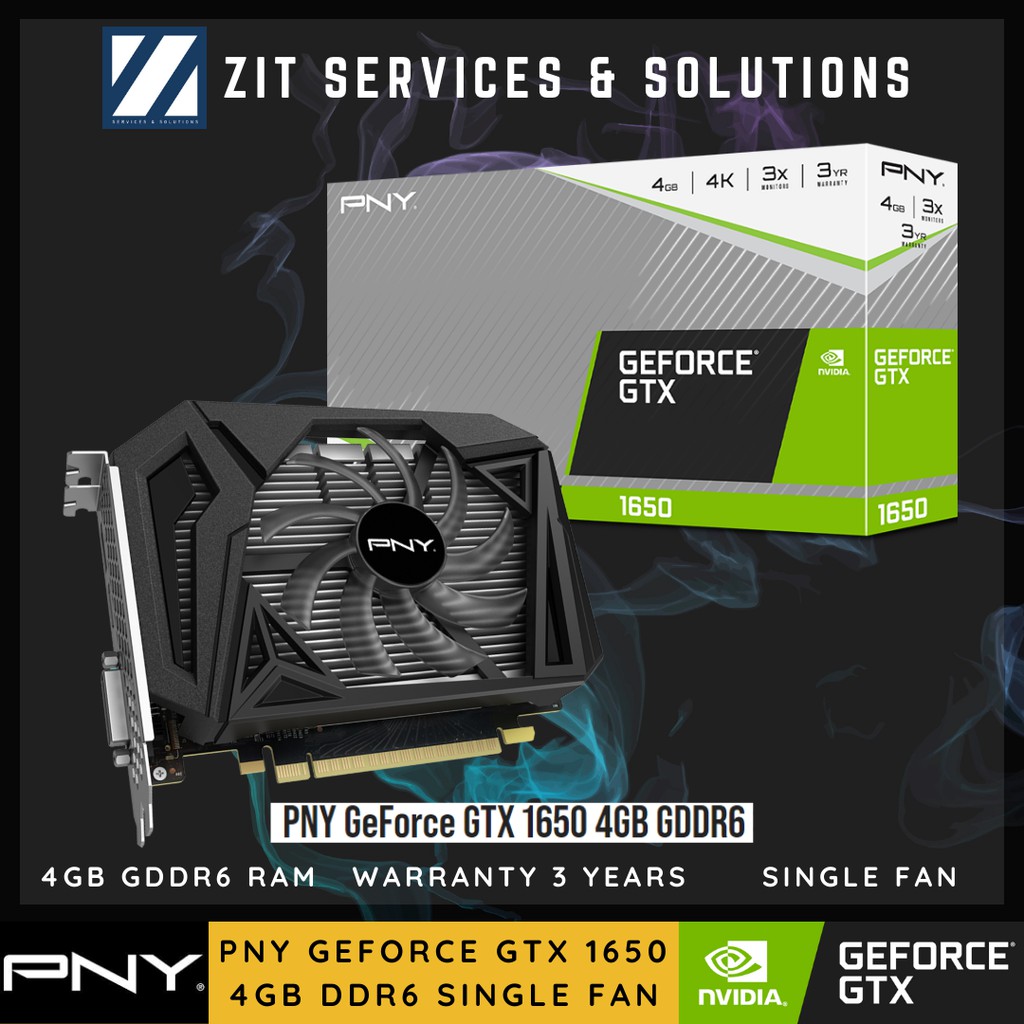 Pny geforce gtx best sale 1650 super single fan