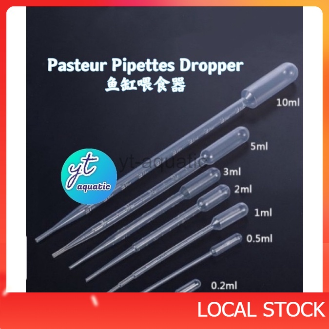 Disposable Plastic Pasteur Pipettes Dropper Graduated Transfer Liquid