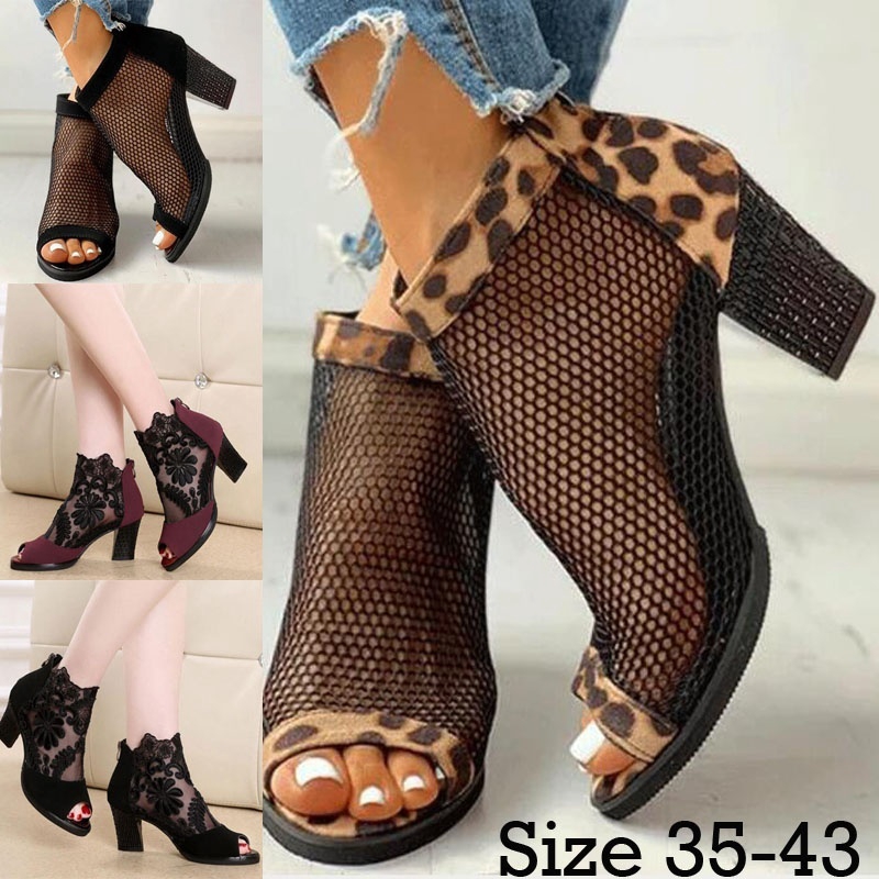 Plus size peep hot sale toe booties