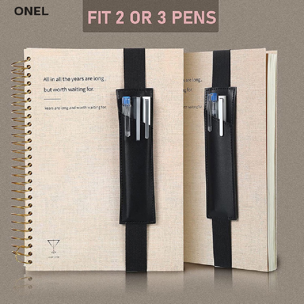 on Adjustable Elastic Band Pen Clip Creative Business Notebook Pen