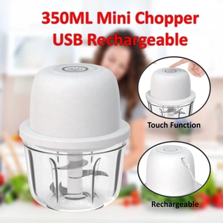 350ml Electric Garlic Chopper Mini Cordless Meat Grinder USB