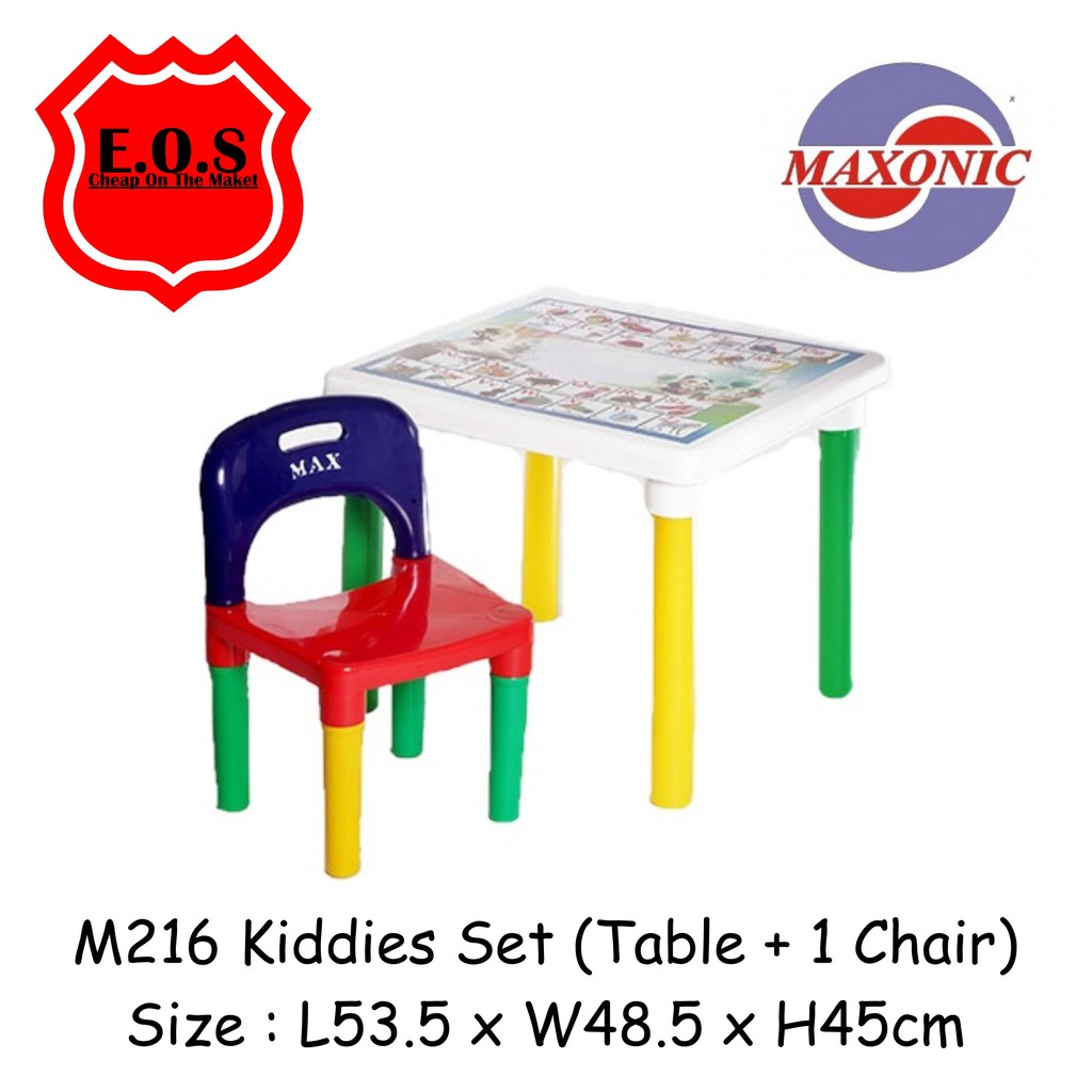 Maxonic Kids Study Table & Chair / ABC Table & Chair / Meja Kerusi