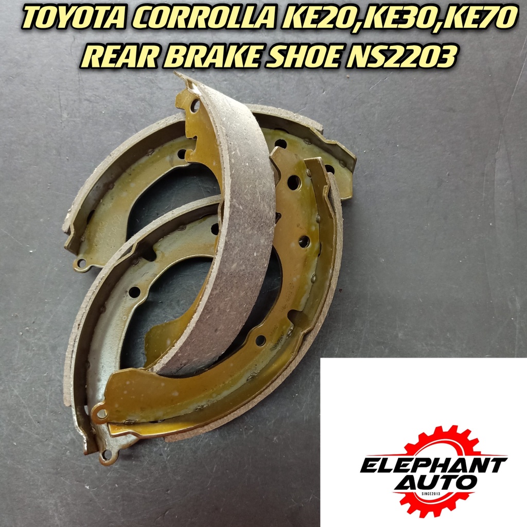 TOYOTA CORROLLA KE20,KE30,KE70 REAR BRAKE SHOE NS2203 | Shopee Malaysia