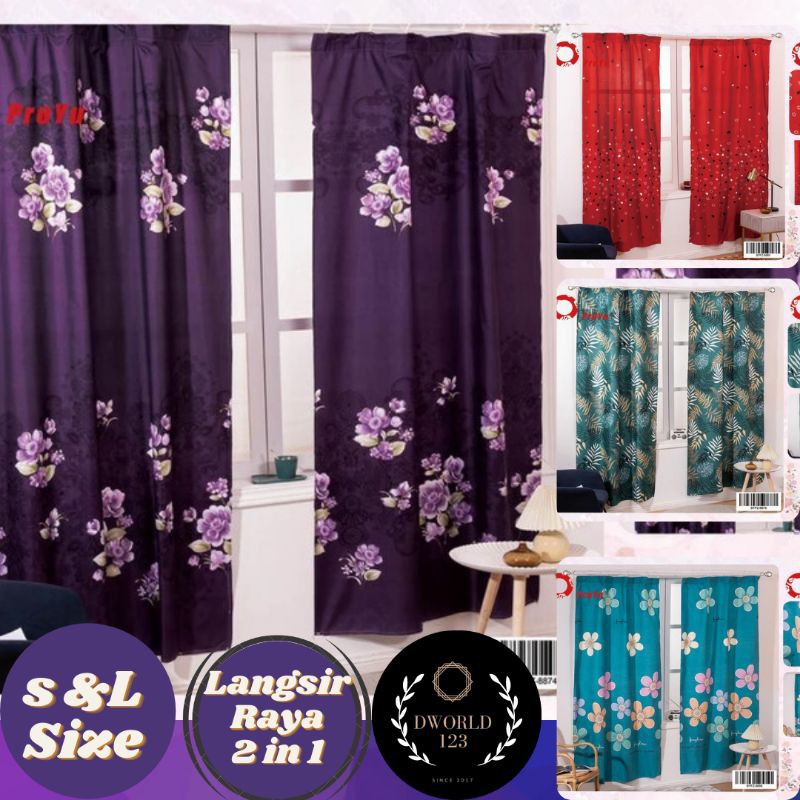 VIRAL LANGSIR CORAK MODERN RAYA(2IN1)READY STOCK IN MALAYSIA | Shopee ...