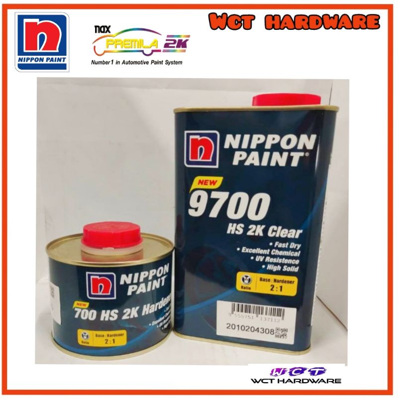 Nippon Nax Premila 9700 21 Top Coat Clear 1ltr Cw 210 2k Hardener 0