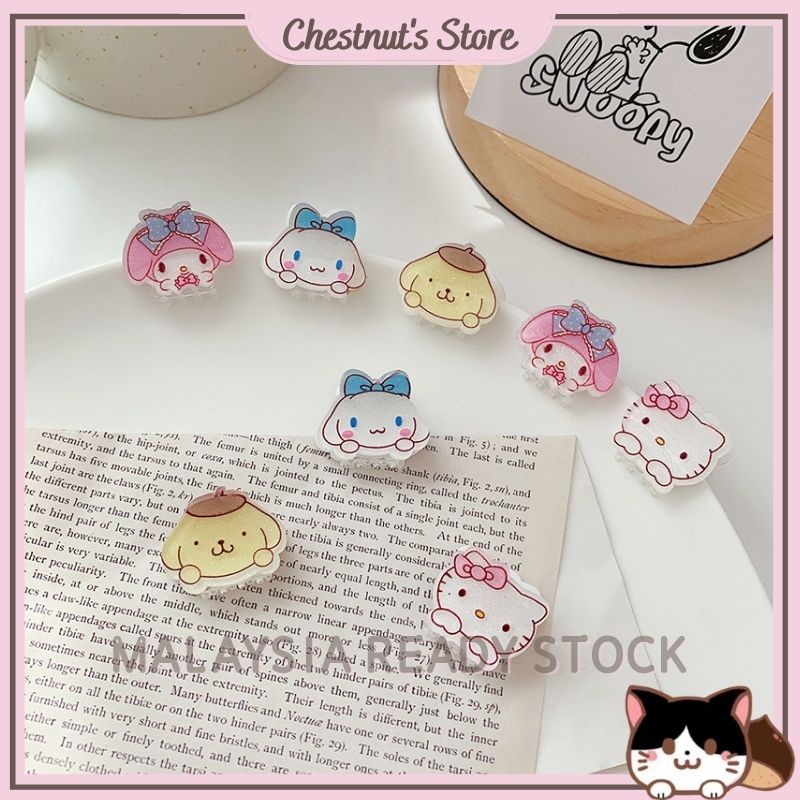 CHESTNUT'S STORE Sanrio Mini Hair Clip Hair Claw Melody Hello Kitty ...