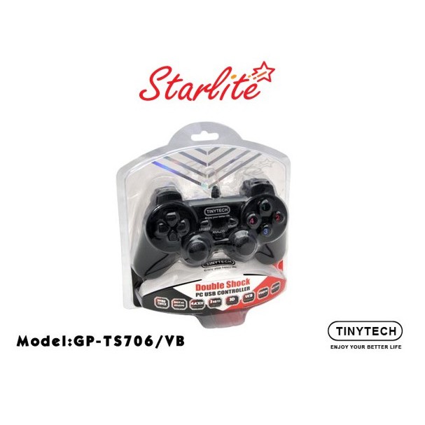TINYTECH Controller Joystick Double Shock Vibration PC Controller GP ...