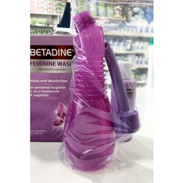 EXP 5/25 120ML + PUMP BOTTLE BETADINE DOUCHE FEMININE WASH DOUCHING antibacteria antivirus