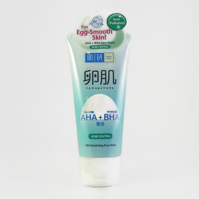 HADA LABO AHA + BHA MILD EXFOLIATING FACE WASH (ACNE CONTROL) 100G