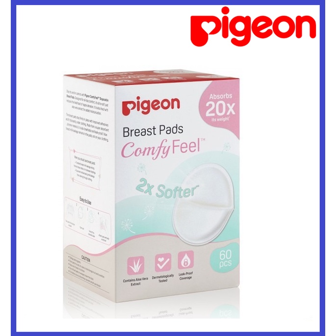 Pigeon Disposable Breast Pads - Comfy Feel with Aloevera - 50 Pack