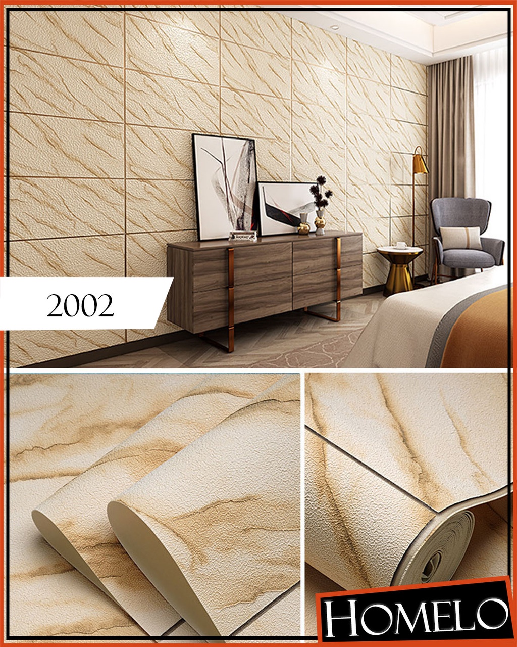 Curated visual reference: Picture Idea: Homelo 3D Non Woven Brick Pattern Style Suede Wall Sticker