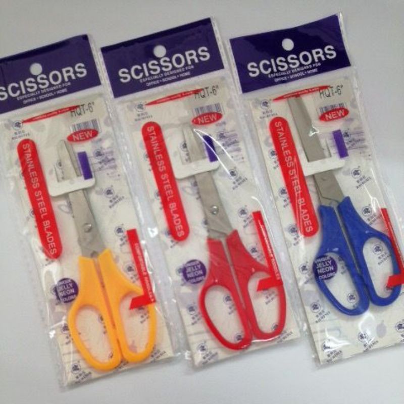 STAINLESS STEEL BLADES SCISSORS HQT-5” HQT-6” | Shopee Malaysia