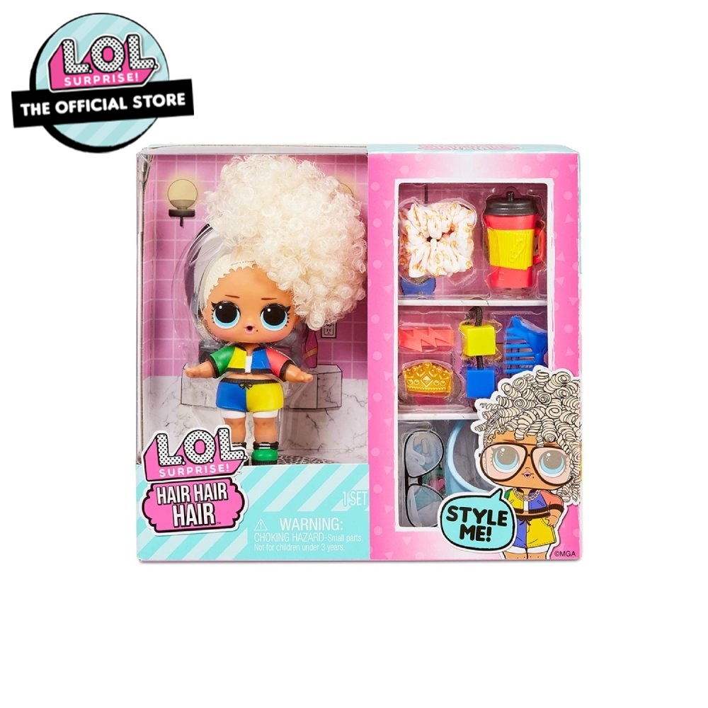 Lol doll best sale with curly hair