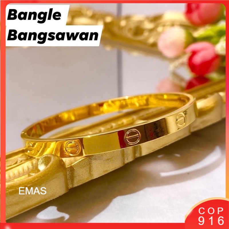 Bangle best sale emas cartier