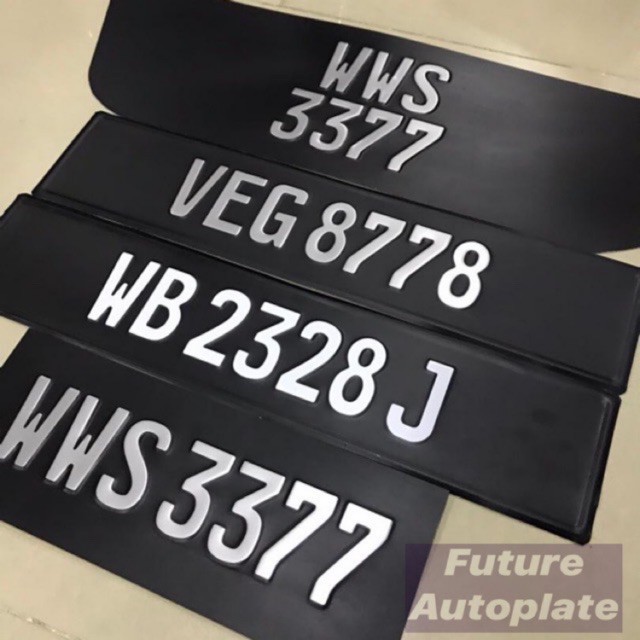 Euro steel car number plate Shopee Malaysia