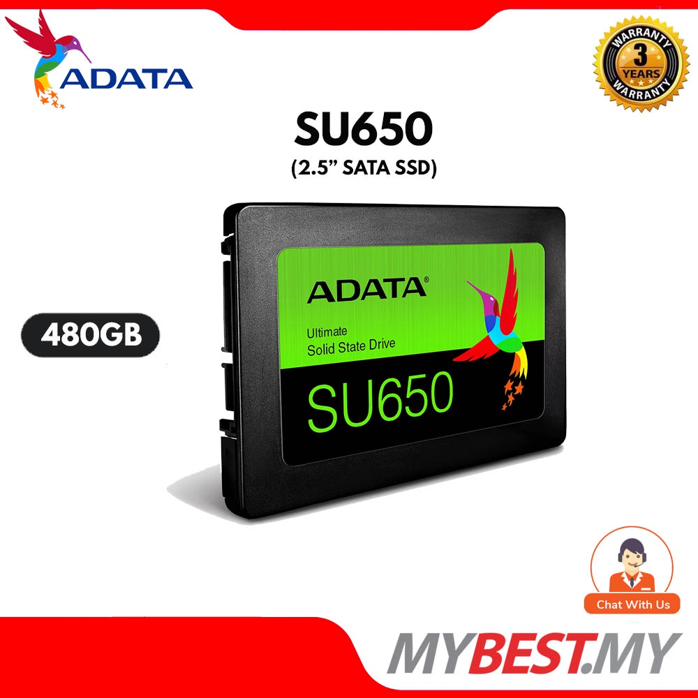 ADATA Ultimate SU650 120GB / 240GB / 480GB / 960GB SSD SATA | Shopee ...