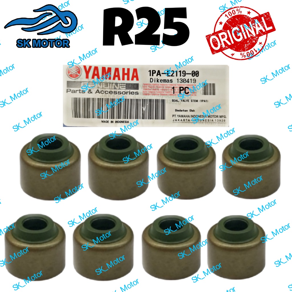 (8 pcs) Yamaha YZF-R25 R25 R3 MT-25 Original Valve Seal Set Stem Getah ...