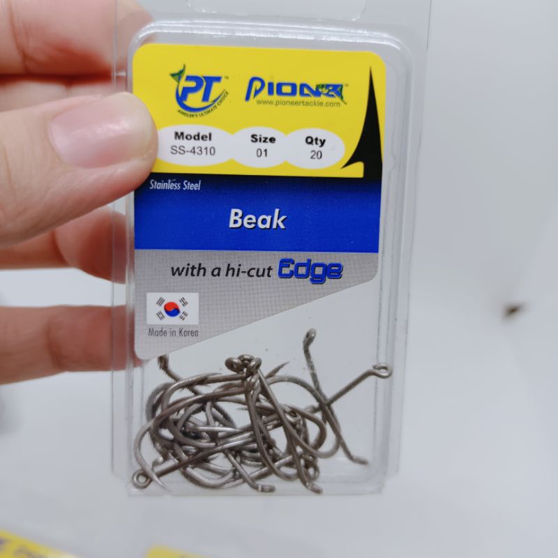 Pioneer Beak Hook SS 4310 Ichiban stainless steel fishing hooks mata ...