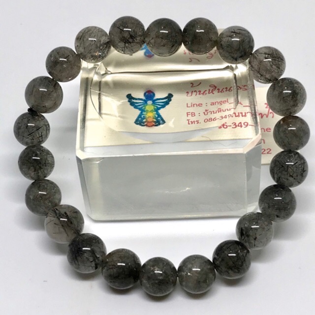 Black Silk&Steel Wool Glass (Black Rutilliated Quartz) Stones Of