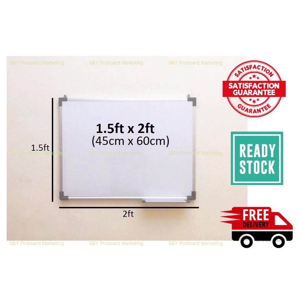 White board Size 2x3 3x4 4x4 4x5 4x6 4x8 WhiteBoard 1.5x2ft