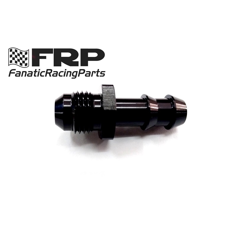 Motorsport AN -6 AN6 STRAIGHT to 12mm 9/16 Barb Hose Fitting In Black MSA